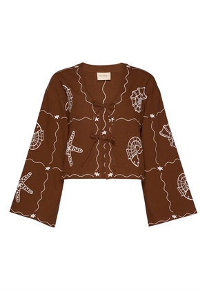 Seashell bluse Soft Brown Sissel Edelbo 